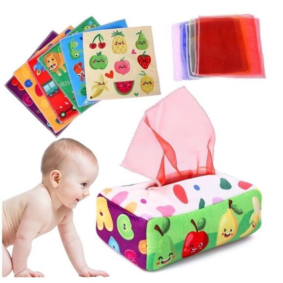 Baby‎ sensory tissue box toy - Picture 1 of 3
